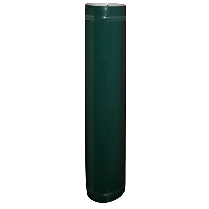 Воздуховод (труба) ф100 1 м зеленый из оцинкованной стали